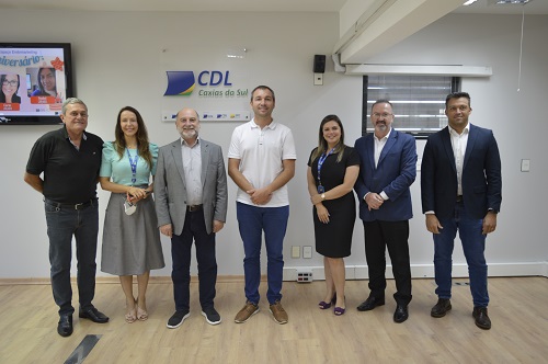 Novo presidente da CDL Gramado conhece estrutura da entidade de Caxias